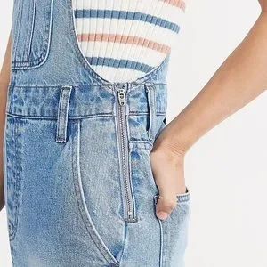 Madewell Dresses Madewell Womens Size 6 Reconstructed Denim Jean Overall Jumper Dress Poshmark